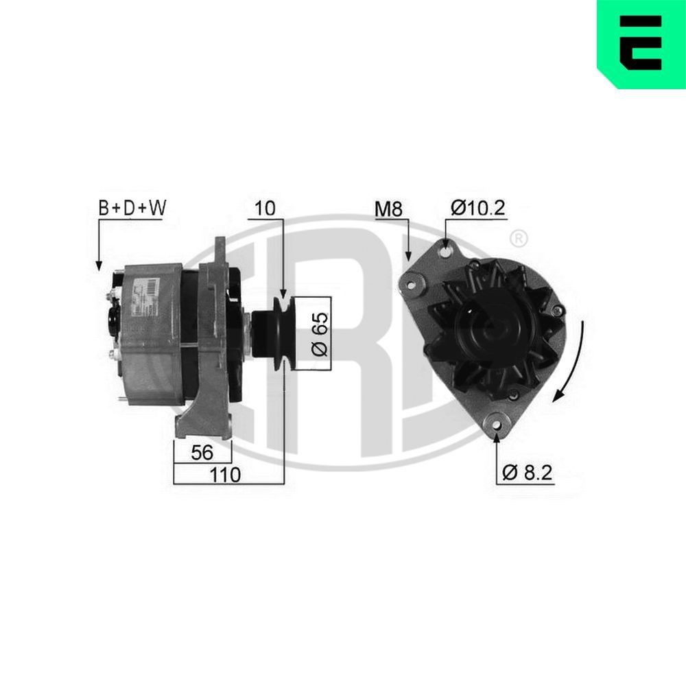 ERA Laturi 210339A 210339A ERA Generaattori AUDI