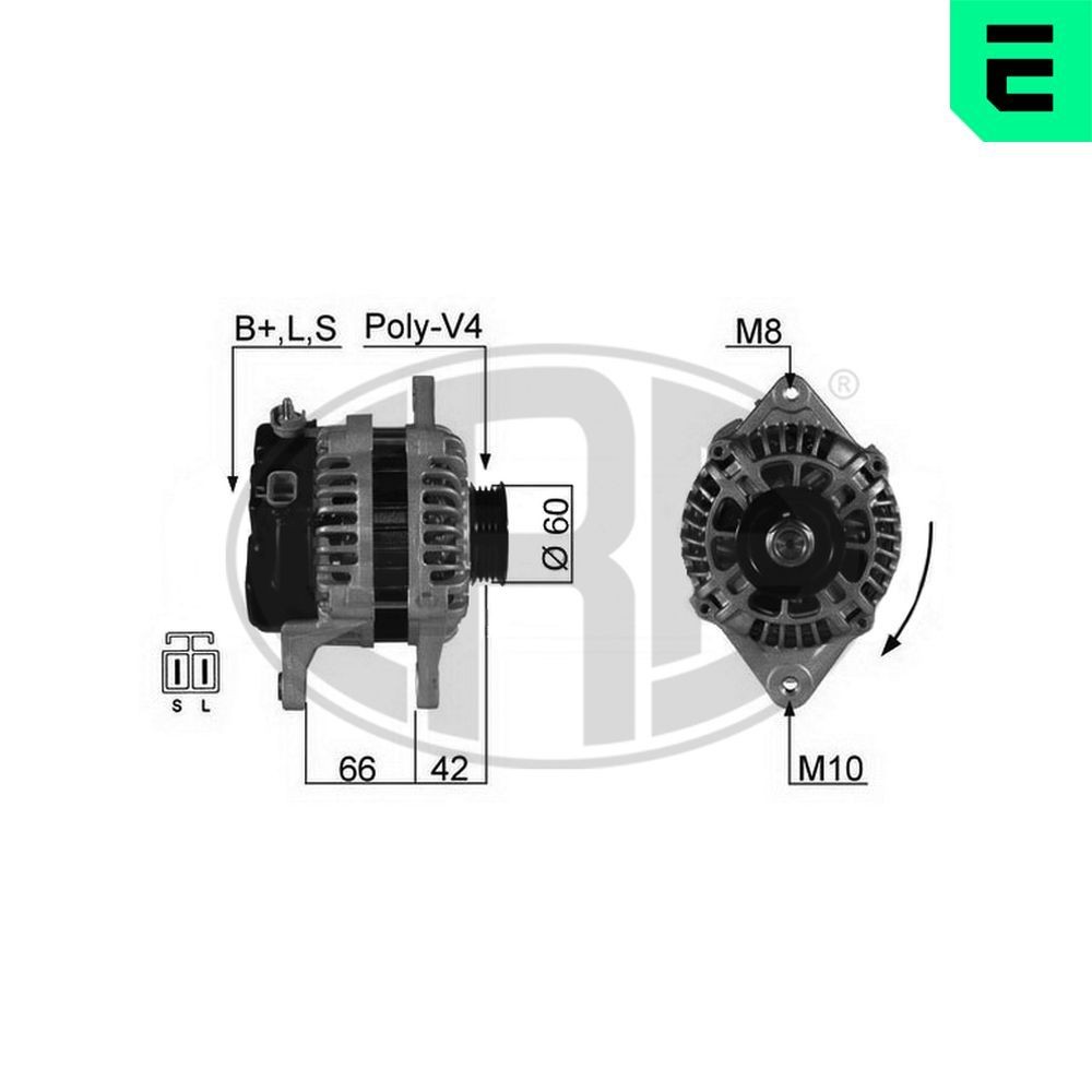 Δυναμό ERA 210370A ERA 210370A: Γεννήτρια Kia RIO 2004