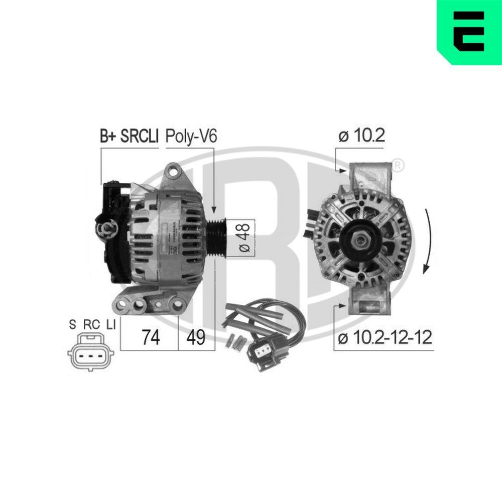 ERA Lichtmaschine 210434A 210434A Generator FORD SCORPIO ERA kaufen