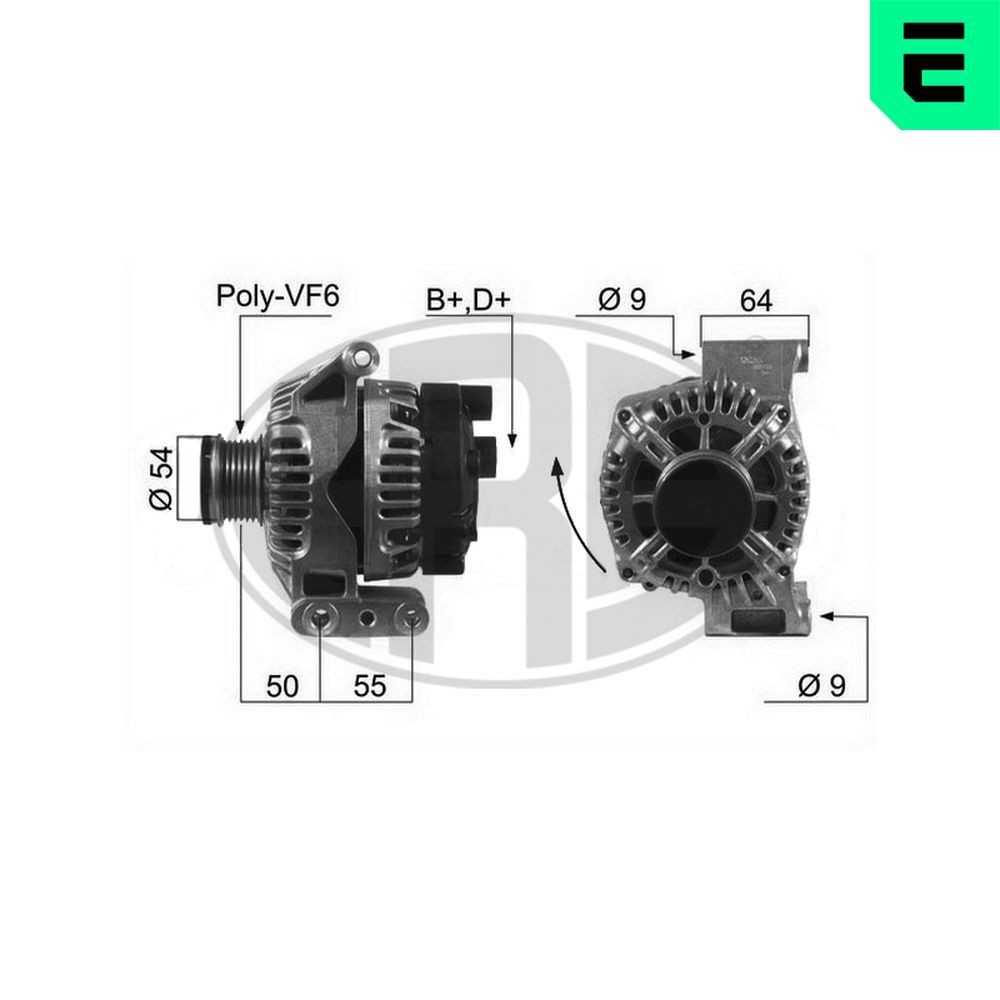 ERA Alternateur 210451A 210451A Dynamo FORD FUSION ERA