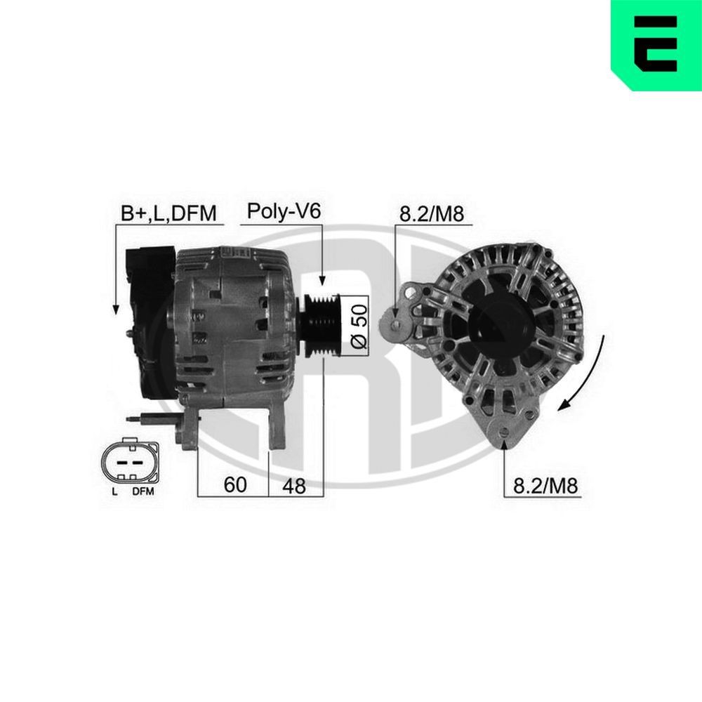 ERA Alternador 210498A ERA 210498A Motor de arranque alternador SEAT 600 D Sedan baratos