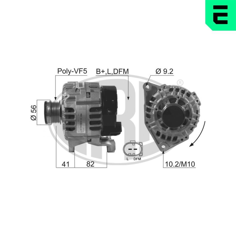 ERA Generator 210524A Dynamo AUDI ERA 210524A