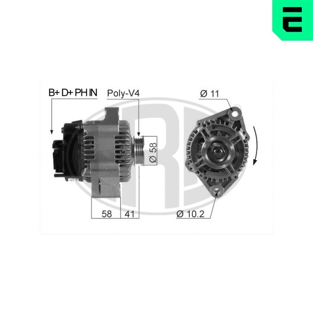 Alternatore ERA 210529A ERA 210529A Alternatore SMART FORTWO 2004