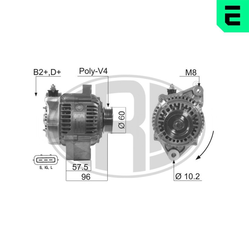 ERA Dynamo / Alternator 210629A ERA 210629A Alternator Corolla VII Station Wagon (E100) prijs