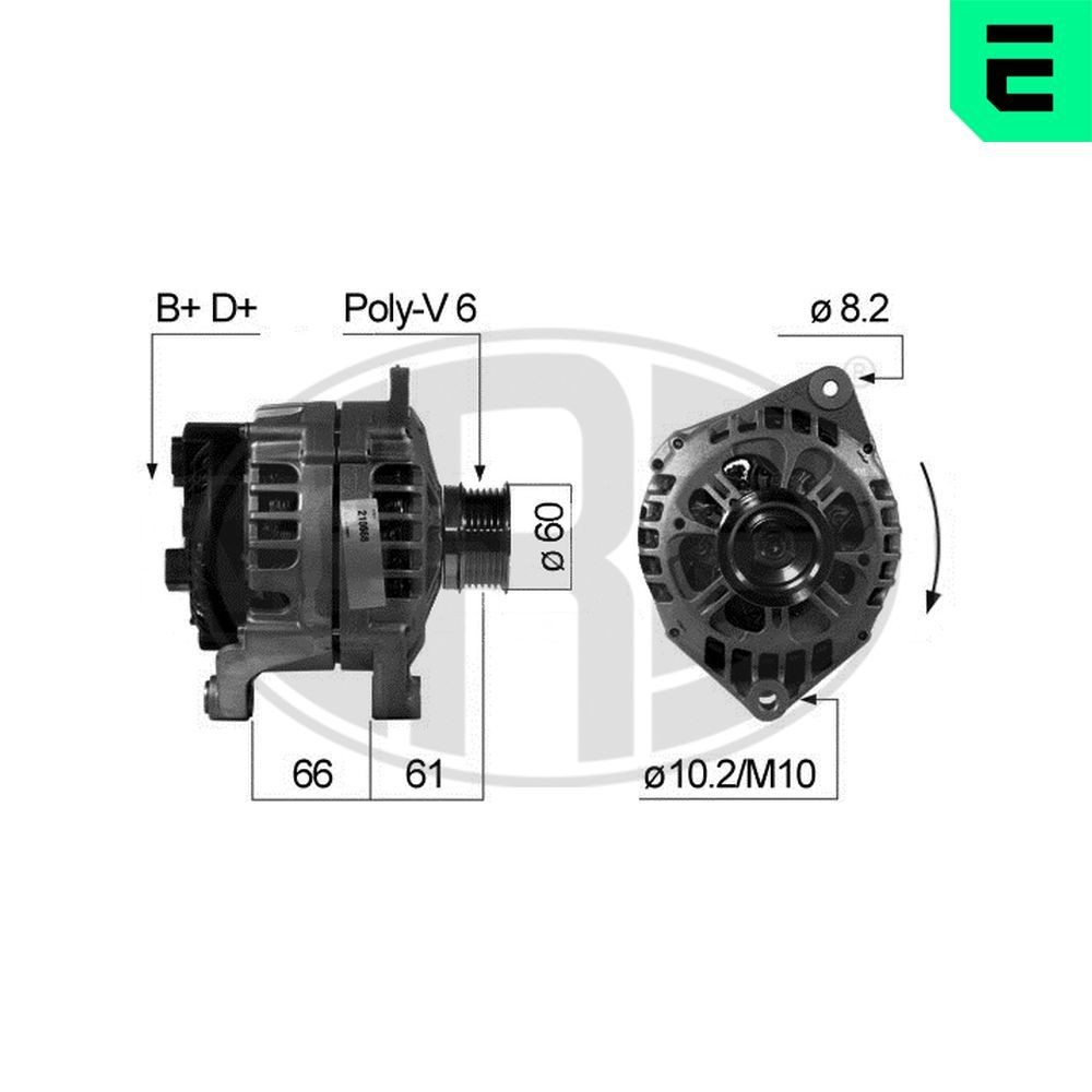 ERA Generator 210668A FIAT startgenerator ERA 210668A