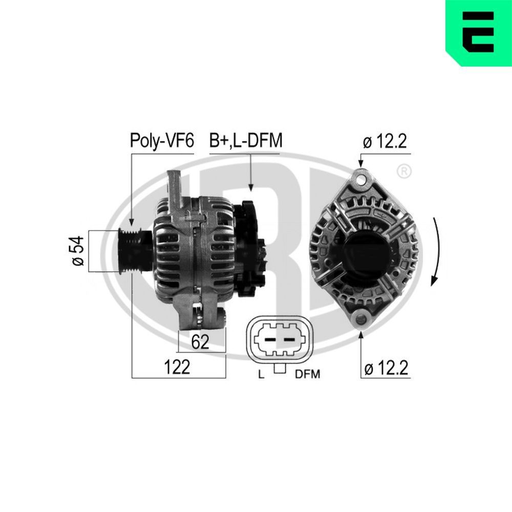 ERA Generator 210689A 210689A ERA Generator starter Saab billig