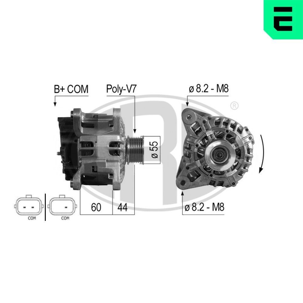 ERA Alternatore 210696A 210696A costo Alternatore ERA RENAULT SUPER 5