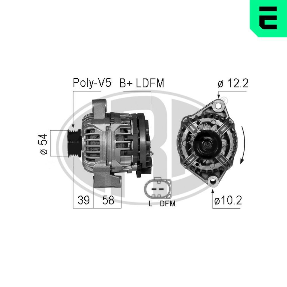 ERA Generator 210707A ERA 210707A Alternator Smart 450 Cabriolet billig