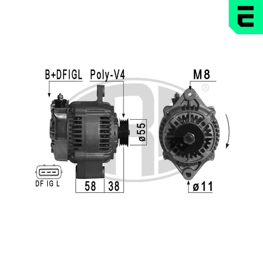 Alternatore ERA 210869A ERA 210869A Dinamo Suzuki IGNIS 2002