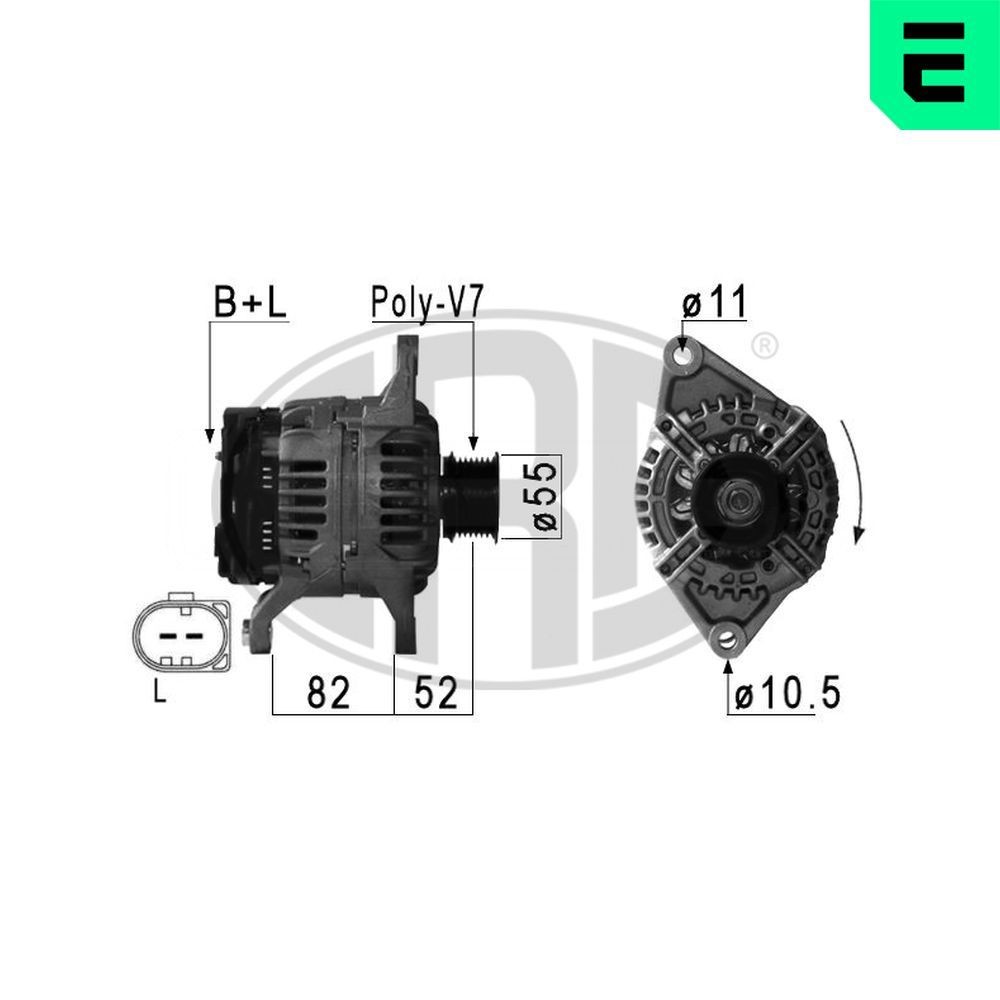 ERA Alternátor 210886A ERA 210886A Alternátor UAZ Hunter (31519) lacné