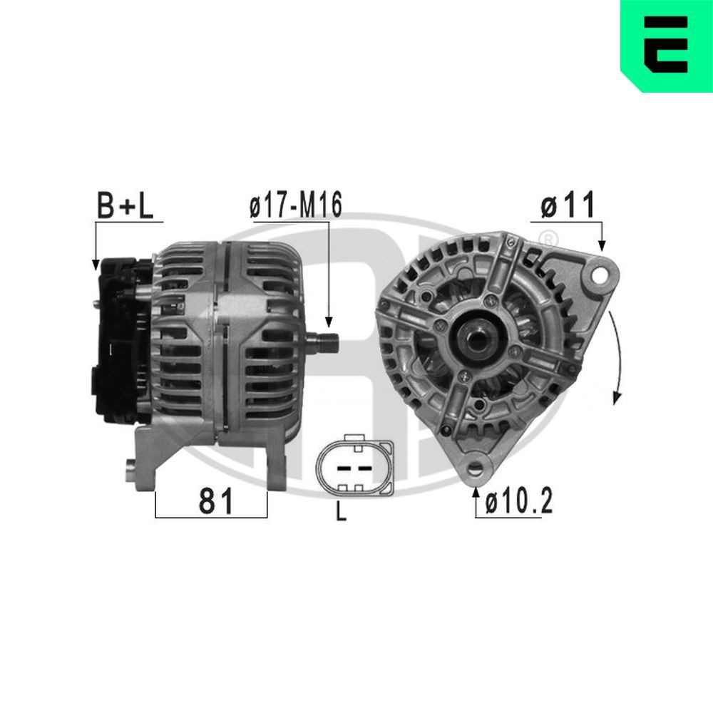 Dynamo / Alternator ERA 210940A ERA 210940A: Dynamo Iveco Daily 2000