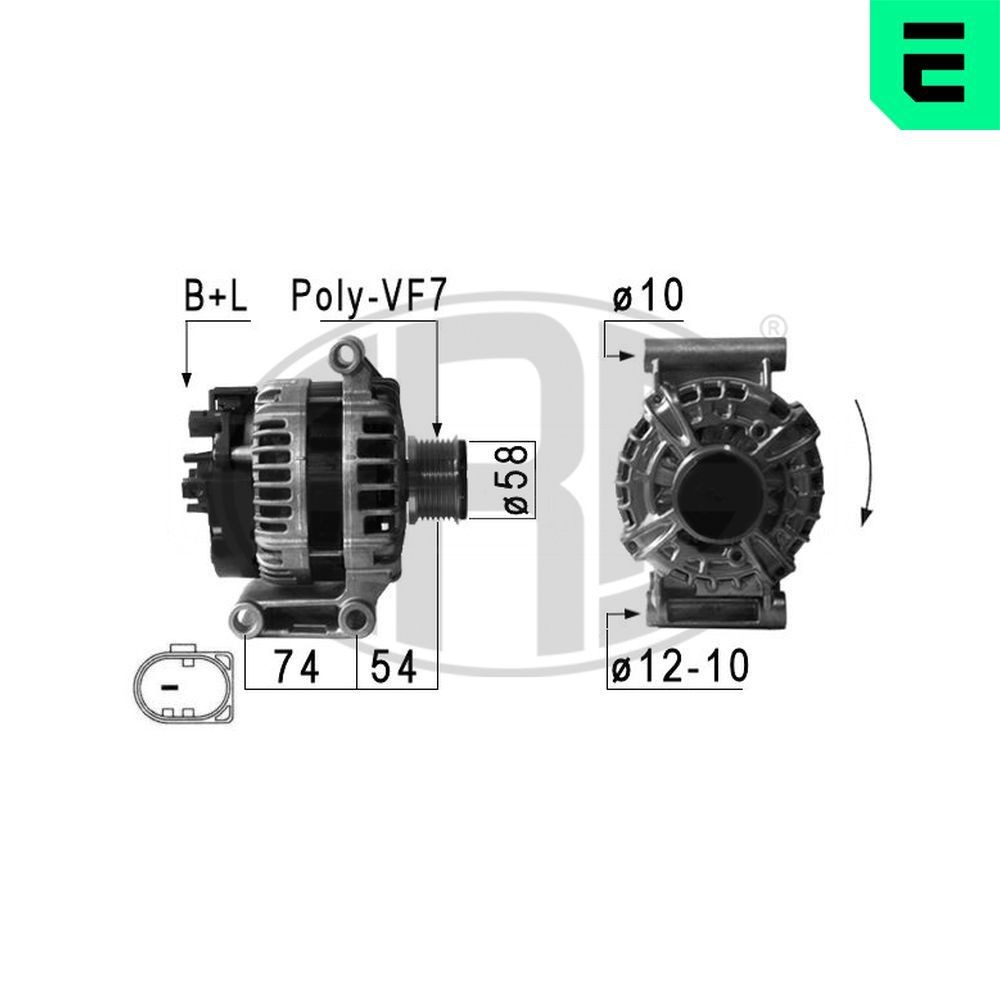ERA Alternateur 210949A ERA 210949A Dynamo Ford Ranger TKE pas cher