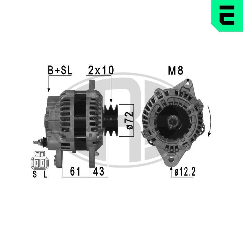 ERA Dynamo / Alternator 210950A Alternator ERA L300 / DELICA 210950A goedkoop