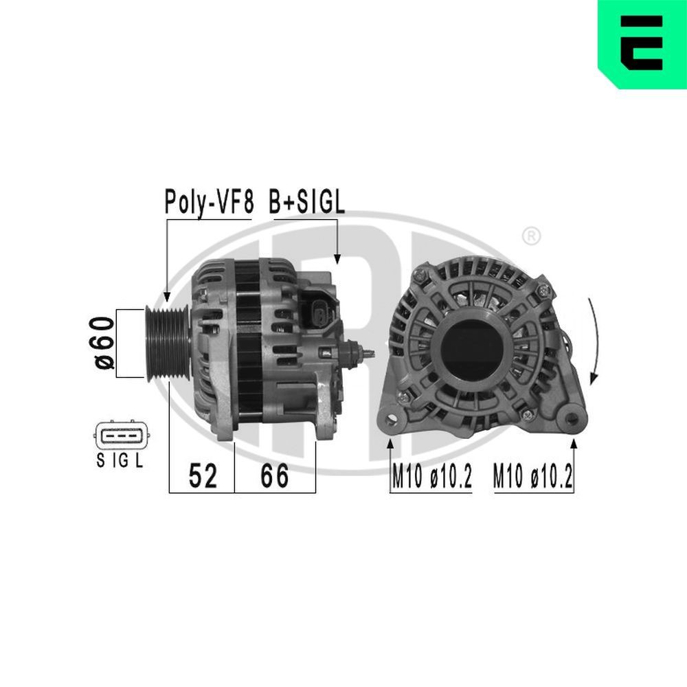 ERA Alternator 210954A 210954A ERA alternators MAZDA