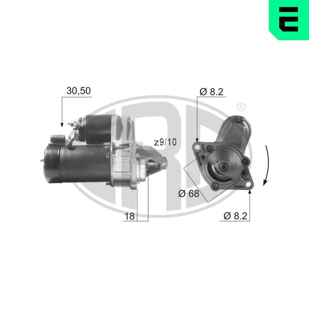 ERA Štartér 220001A ERA 220001A Štartér CHEVROLET Kalos Hatchback lacné