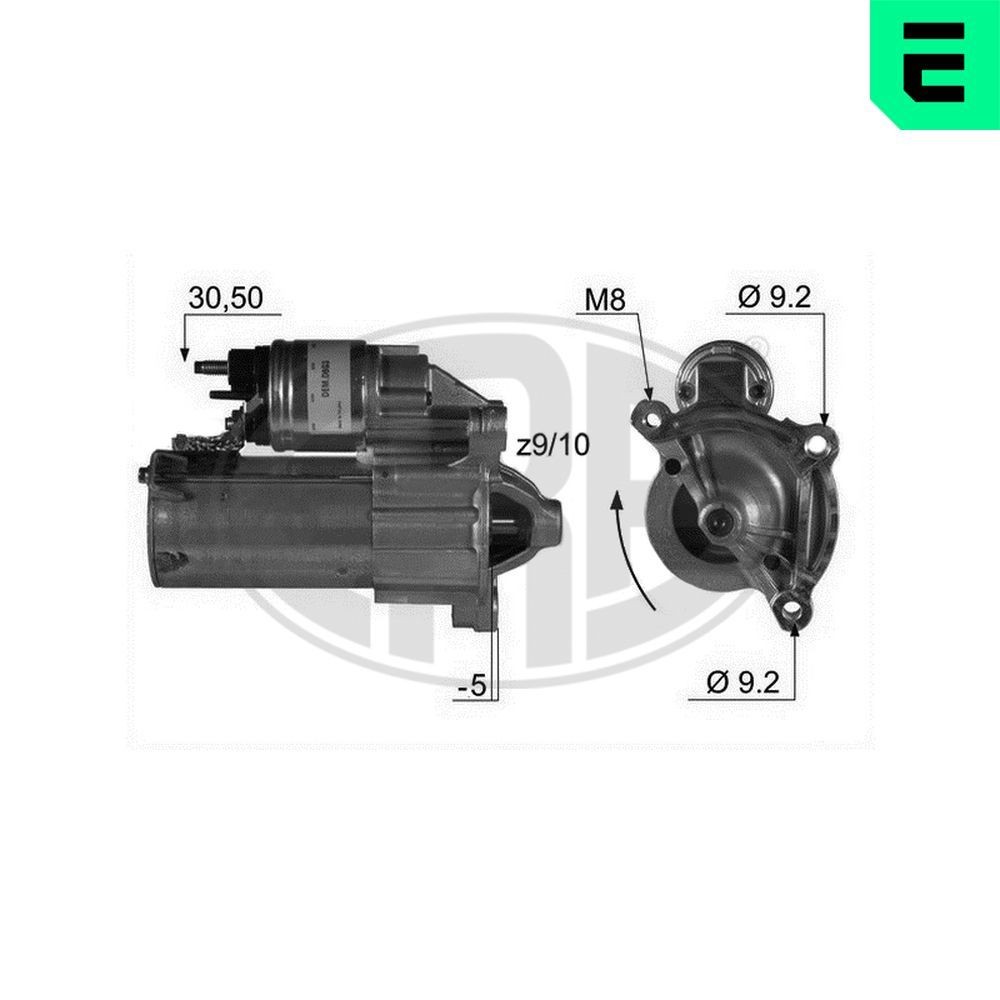 ERA Startmotor 220012A Startmotoren ERA C4 220012A goedkoop