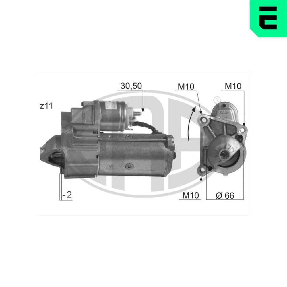 ERA Štartér 220021A 220021A Štartér ERA VOLVO S60