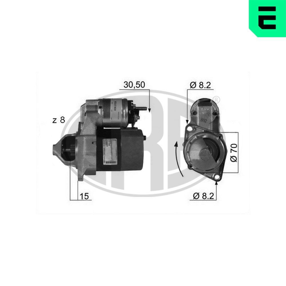 ERA Motorino avviamento 220027A ERA 220027A Motorino Classe G Camion pianale / Telaio (W464) prezzo