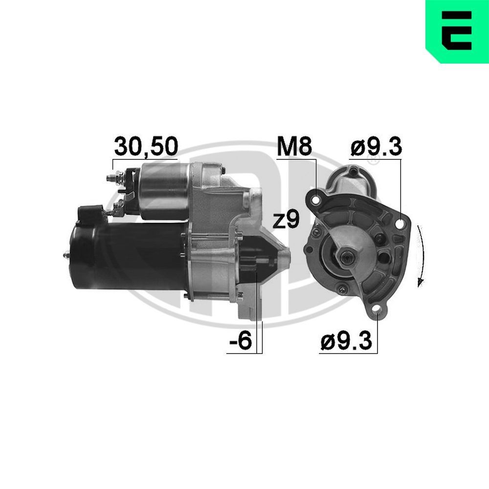 ERA Startmotor 220044A 220044A ERA startmotor PEUGEOT 308