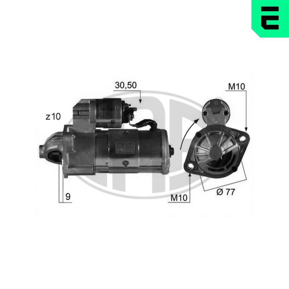Motorino avviamento ERA 220086A ERA 220086A Motorino avviamento MITSUBISHI PAJERO PININ 2012