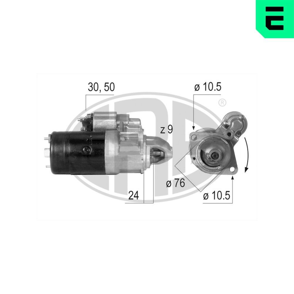 ERA Startmotor 220091A Startmotor ERA MONTEREY 220091A goedkoop