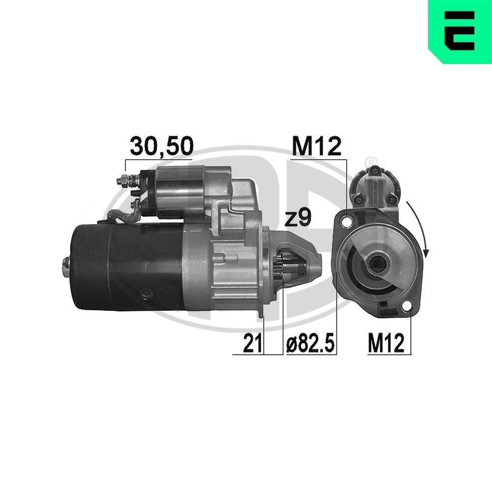 ERA Käynnistysmoottori 220096A VW LT 35 Bussi starttimoottori ERA 220096A