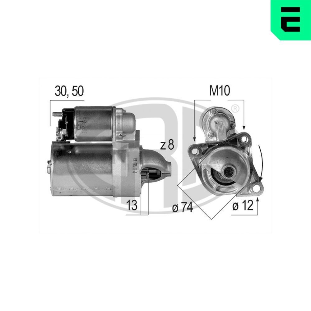 ERA Startmotor 220118A MAZDA 626 II Hatchback (GC) Startmotor ERA 220118A