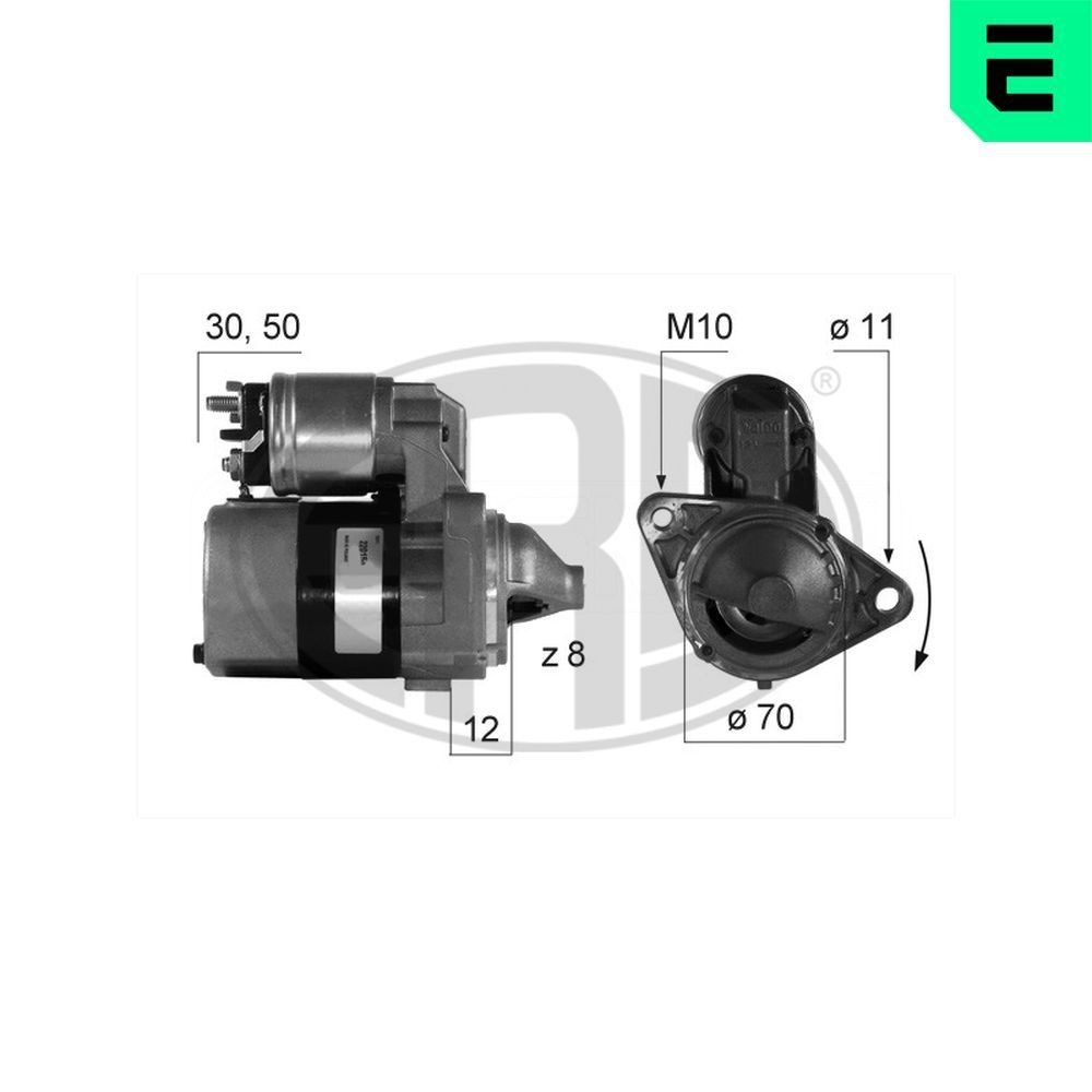 ERA Štartér 220154A 220154A Štartér ERA NISSAN X-TRAIL