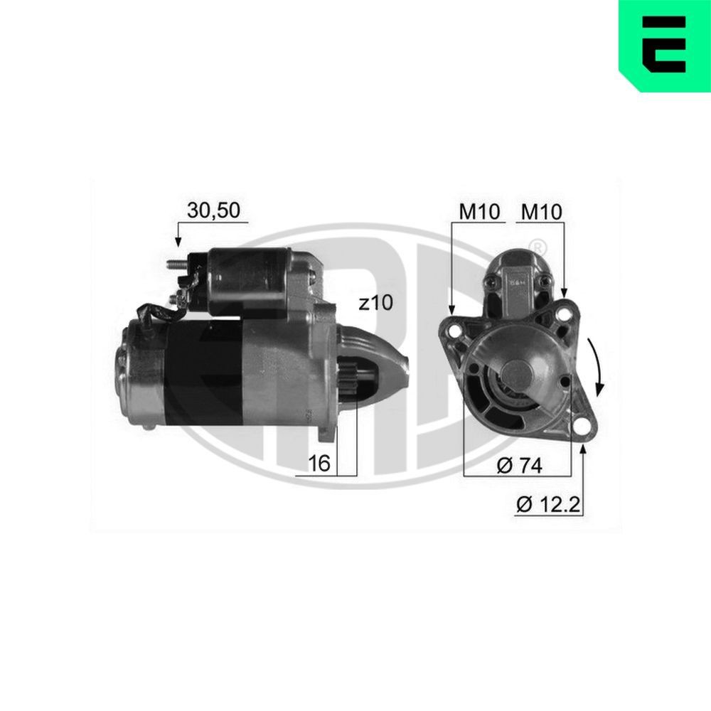 ERA Startmotor 220199A ERA 220199A Startmotor Mazda Xedos 9 original