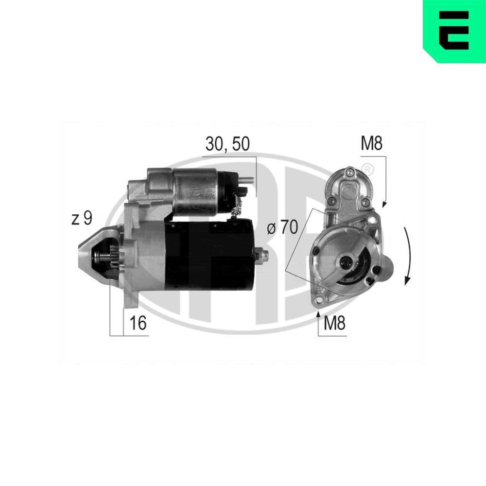 ERA Štartér 220214A ERA 220214A originálne Štartér Smart 450 Cabrio cena