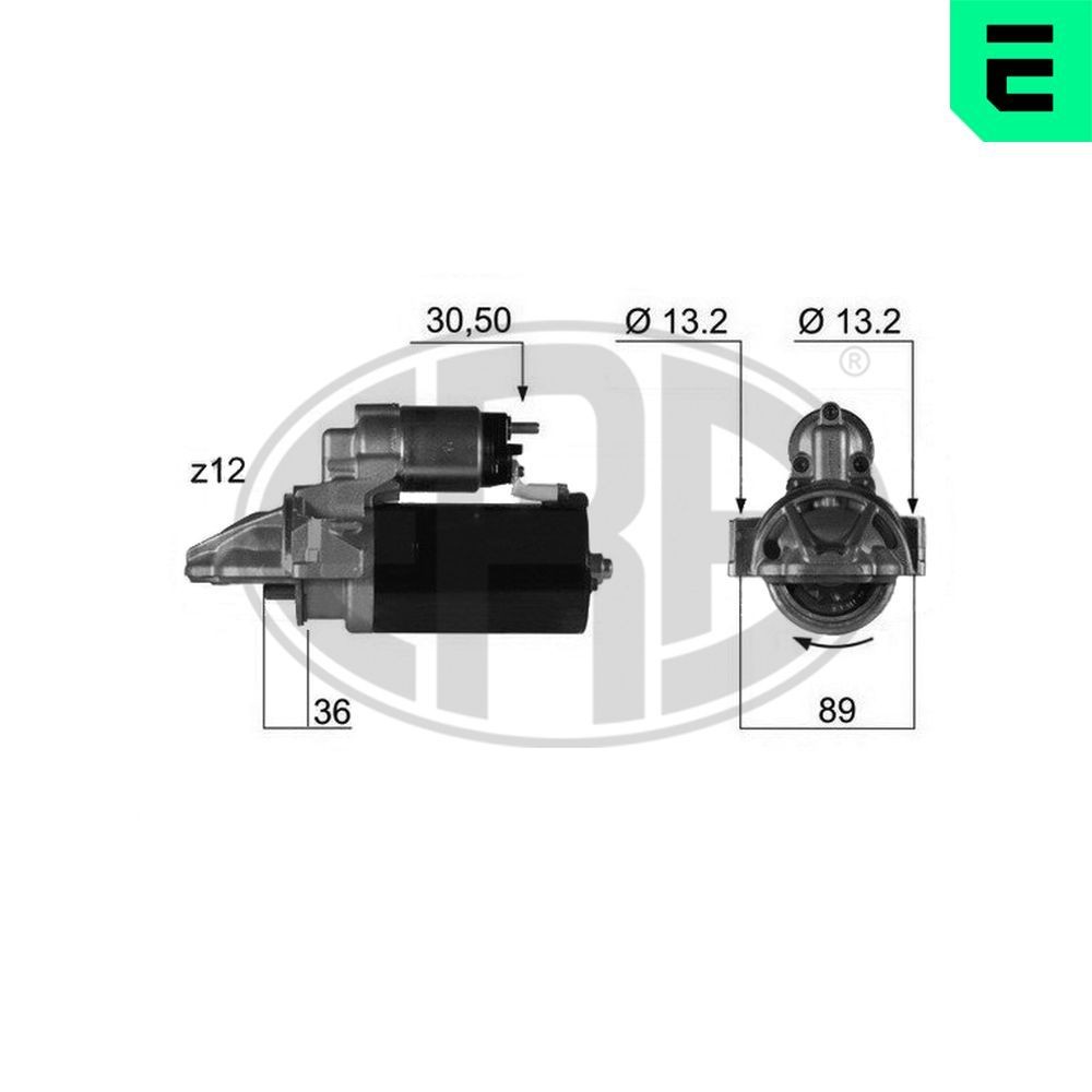 ERA Démarreur 220353A Démarreur ERA MAREA 220353A pas cher