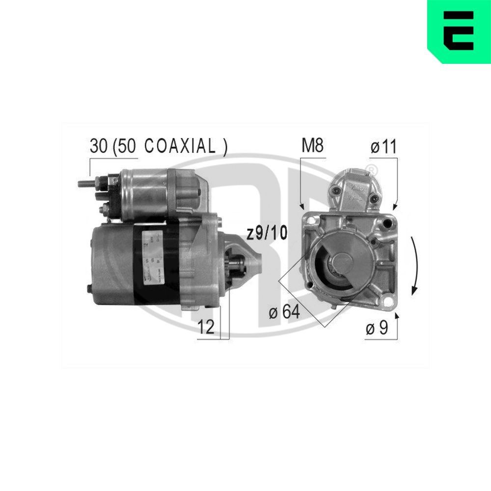 ERA Anlasser 220376A 220376A Anlasser ERA LANCIA YPSILON