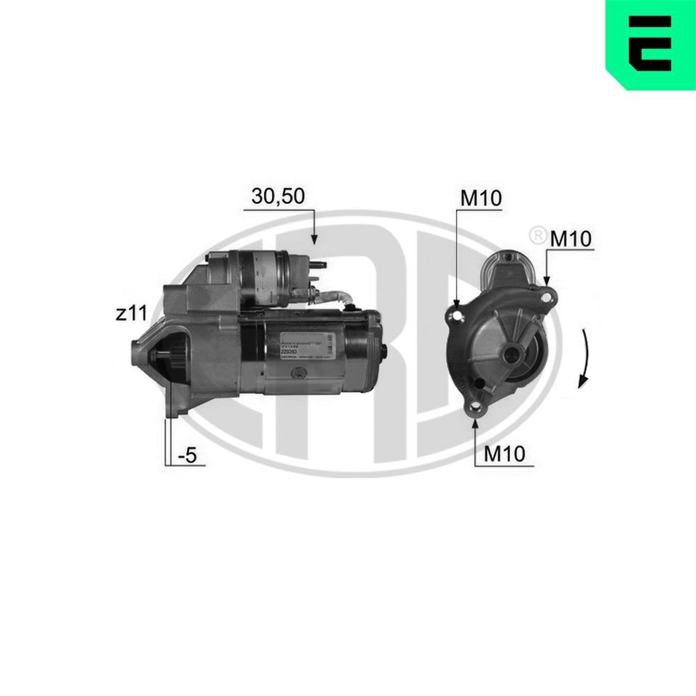 ERA Štartér 220393A ERA 220393A Štartér Vauxhall VIVARO originálne