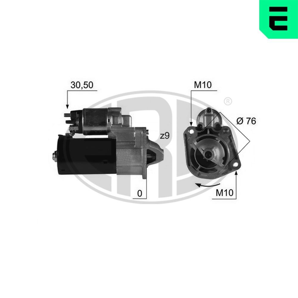 ERA Štartér 220412A Štartér ERA Volvo S60 220412A