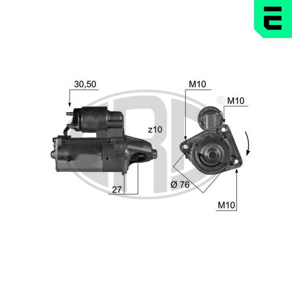 ERA Štartér 220420A 220420A Štartér VOLVO S60 ERA