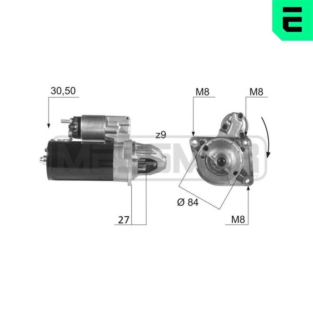 ERA Startmotor 220435A 220435A Starter voor de motor RENAULT 11 ERA