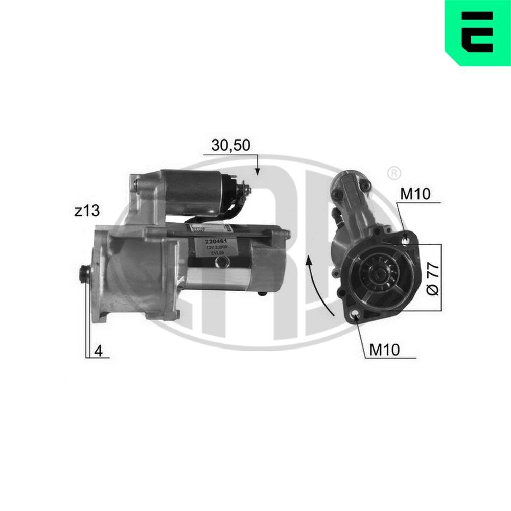 ERA Motorino avviamento 220461A ERA 220461A Motorino H100 Pick-up prezzo