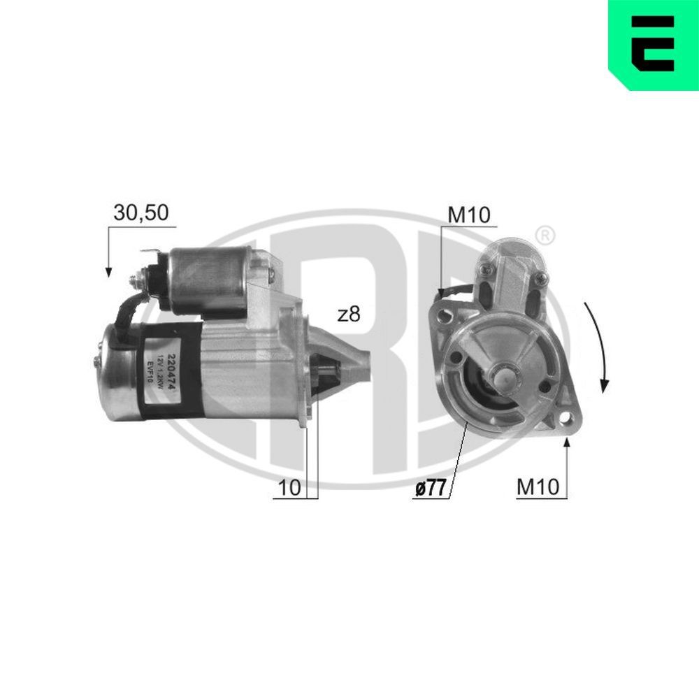 Starter ERA 220474A ERA 220474A Starter Mitsubishi PAJERO PININ 2020