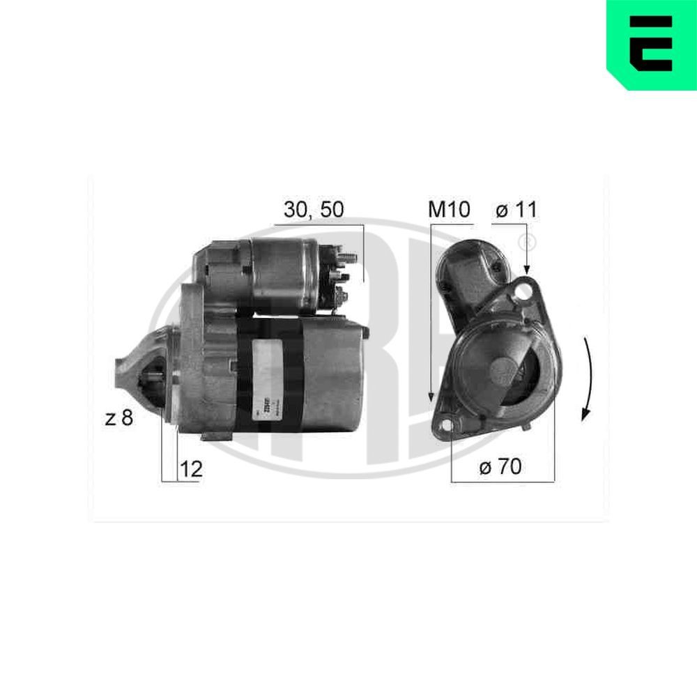 ERA Motor de arranque 220495A Motor de arranque ERA VANETTE 220495A baratos