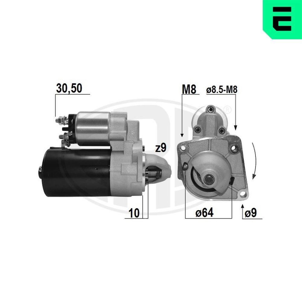 ERA Anlasser 220516A Motor Anlasser ERA Lancia YPSILON 220516A