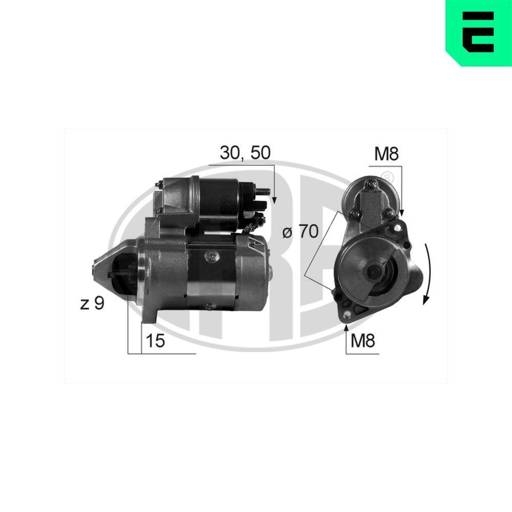 Startmotor ERA 220517A ERA 220517A Startmotor SMART CITY-COUPE 2000