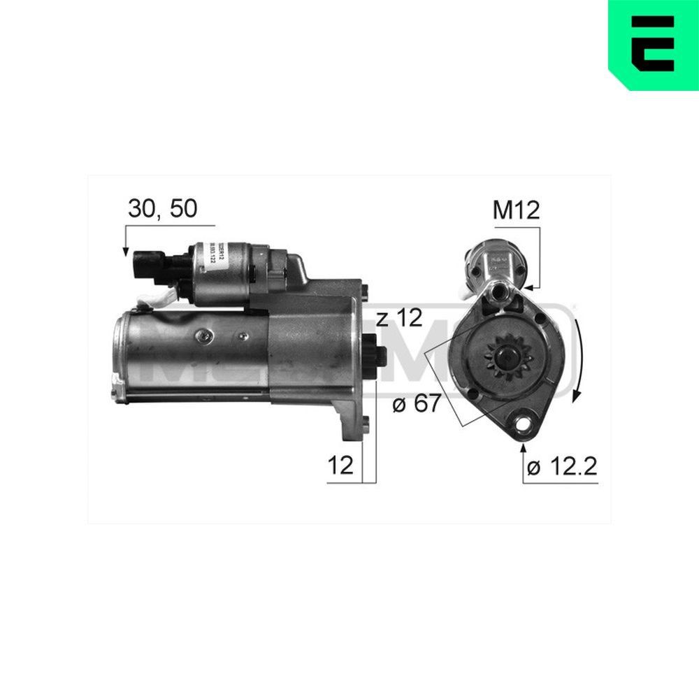 ERA Anlasser 220521A 220521A ERA ISUZU Anlasser