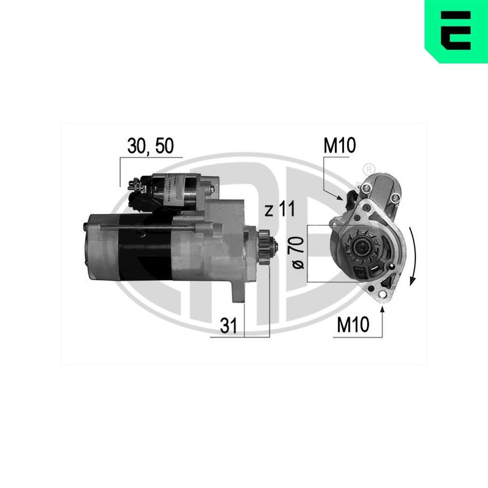 Starter ERA 220642A ERA 220642A Starter motor NISSAN CABSTAR E 2007
