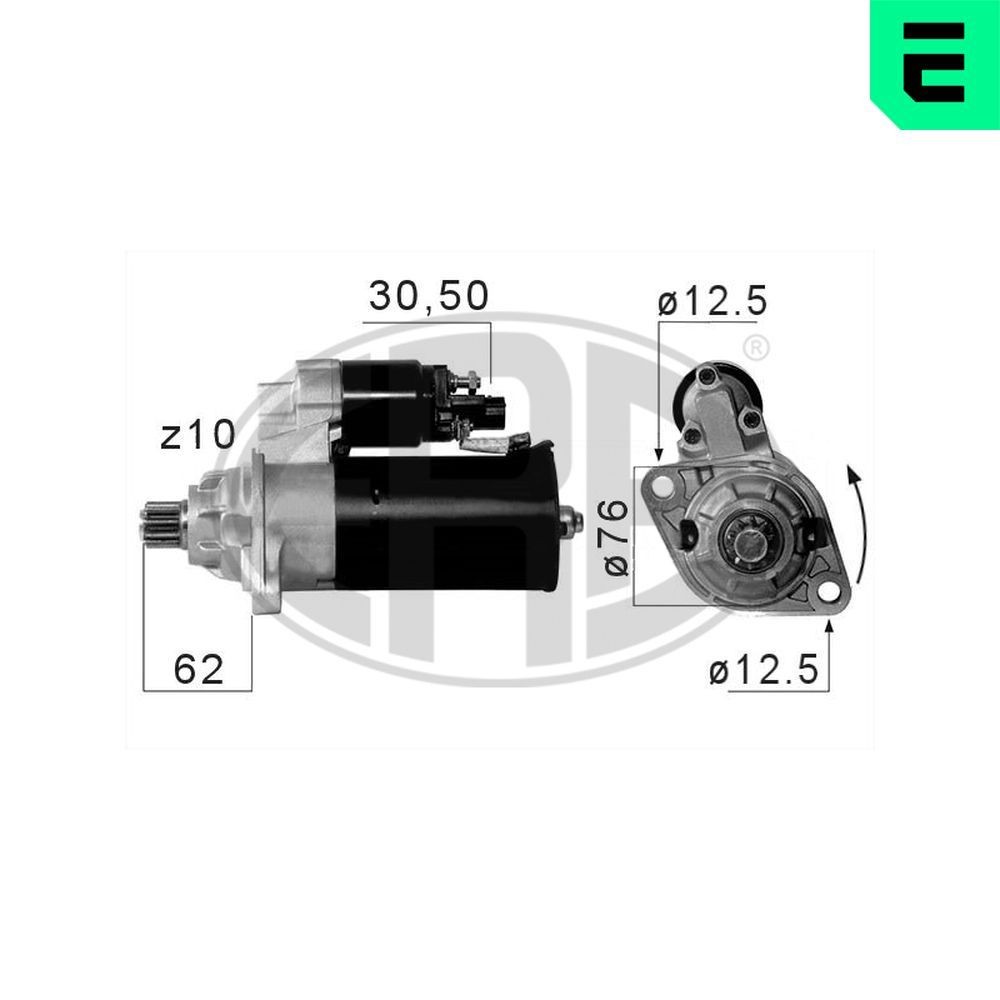 ERA Motor de arranque 220661A ERA 220661A Motor de arranque