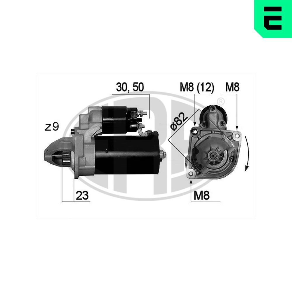 ERA Startmotor 220663A 220663A ERA startmotor PEUGEOT 308