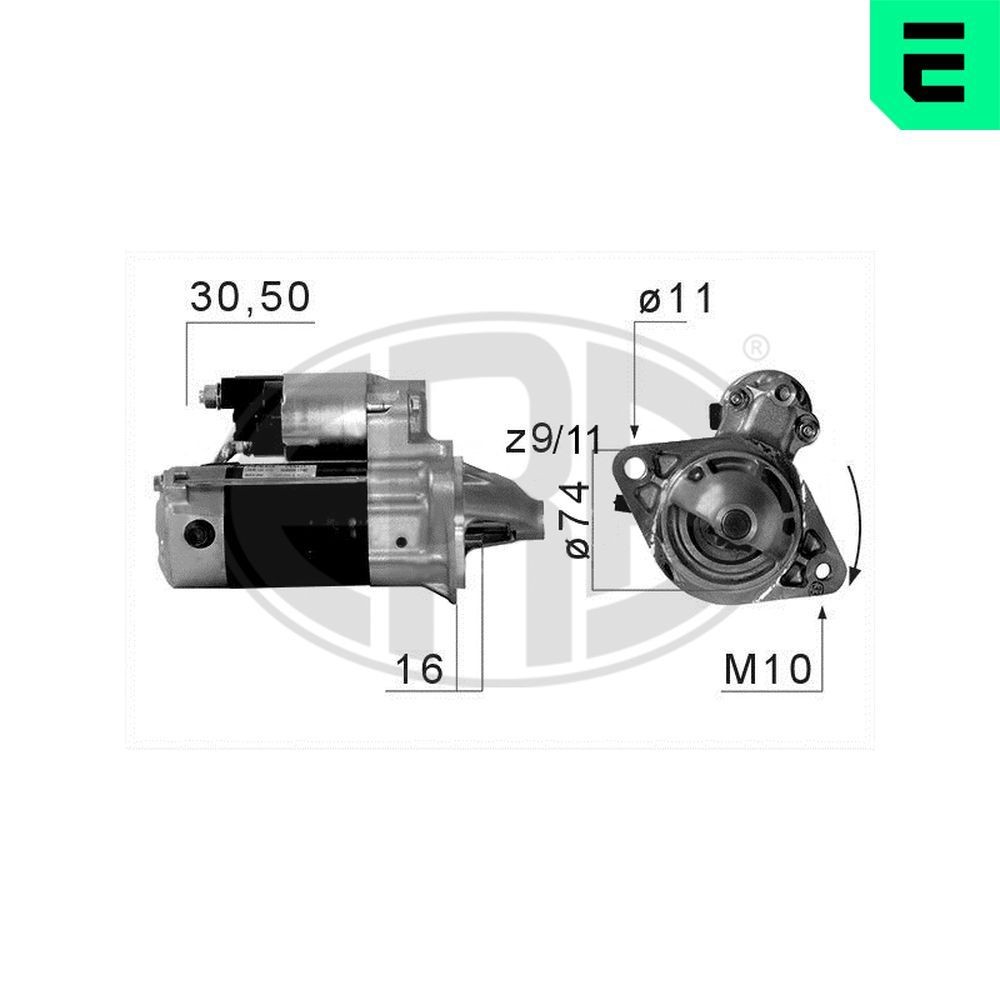 ERA Starter 220675A 220675A Startmotor TOYOTA YARIS ERA