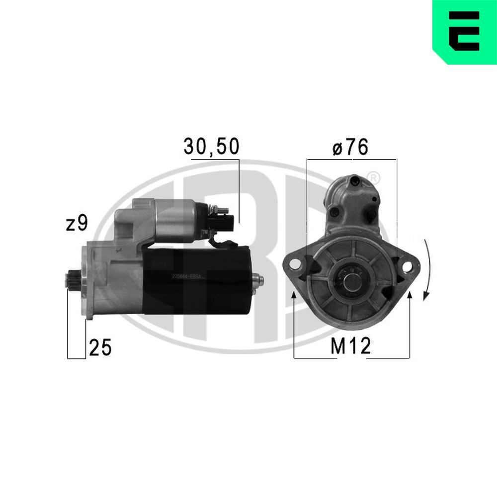 ERA Anlasser 220684A 220684A ERA ISUZU Anlasser