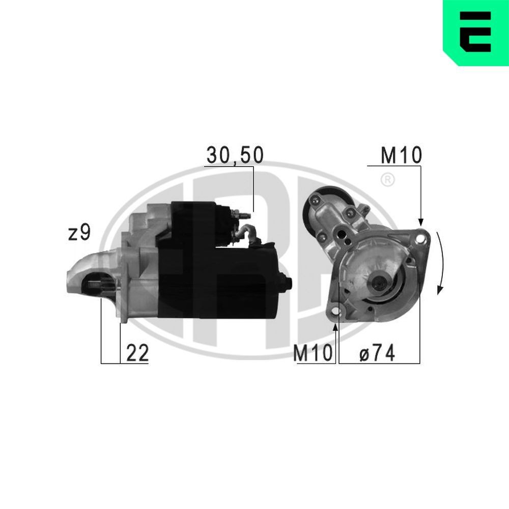 ERA Starter 220694A 220694A Startmotor BMW 2-serie ERA