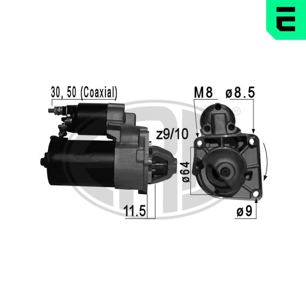 ERA Startmotor 220697A Startmotor ERA GIULIA 220697A goedkoop