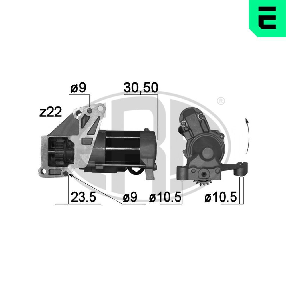 Motor de arranque ERA 220788A ERA 220788A Motor de arranque DODGE AVENGER 2008